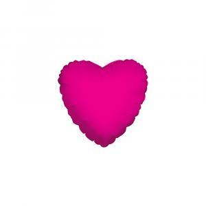 Palloncino  cuore fucsia minishape 9" - 23cm. 5pz