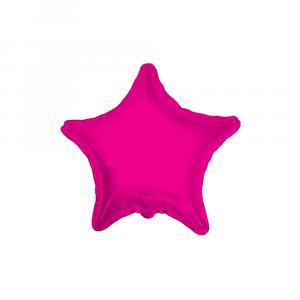 Palloncino  stella fucsia 18" - 45cm. 1pz