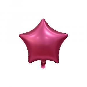 Palloncino  stella fucsia satinato 19" - 48cm. 1pz