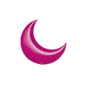 Palloncini  luna fucsia minishape 8"x9". 5pz