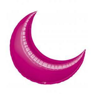 Palloncino  luna fuxia  36"-92cm. 1pz