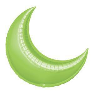 Palloncino  luna verde lime supershape 36" - 91cm. 1pz