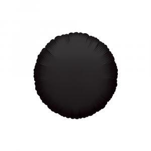 Palloncino  tondo nero 18inc - 45cm. 1pz