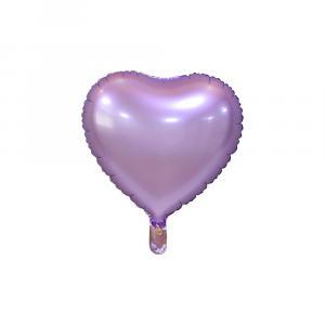 Palloncino  cuore viola chiaro satinato 18" - 45cm. 1pz