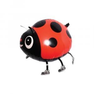 Palloncino  sagoma coccinella pet walker 22"-55cm. 1pz