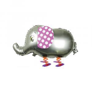 Palloncino  sagoma elefante grigio pet walker 32"-81cm. 1pz