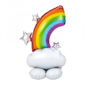 Palloncino  sagoma arcobaleno airloonz 52"-133cm. 1pz