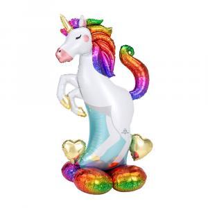 Palloncino  sagoma unicorno airloonz 33"x55". 1pz