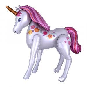 Palloncino  sagoma unicorno airwalker 42"x46". 1pz