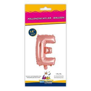 Palloncino  lettera e rosa minishape 14" - 35cm . 1pz