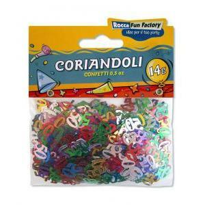 Coriandoli multicolor 50. 1 bustina da 14g.