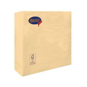 Tovaglioli champagne quadrati 33x33cm 2 veli, 50pz.