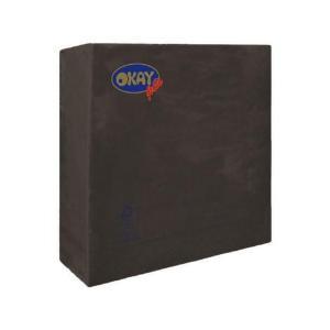 Tovaglioli nero quadrati 33x33cm 2 veli, 50pz.