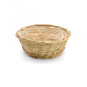 Cestino di vimini naturale 25cm. 1pz