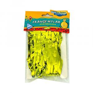 Frange in mylar verde lime con adesivo. 1pz