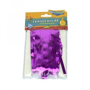 Frange in mylar fucsia con adesivo. 1pz