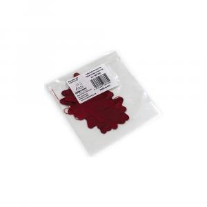 Codina a stelle in mylar-foil colore rosso 1,6m. 1pz.