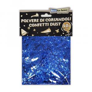 Polvere di coriandoli blu 50g - 1,75oz. 1 bustina da 50g.