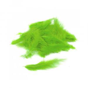 Piume verde lime - lime green feathers. 100pz/pcs