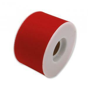 Rotolo tulle h.cm 5x mt 50 rosso