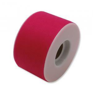 Rotolo tulle h.cm 5x mt 50 fuxia