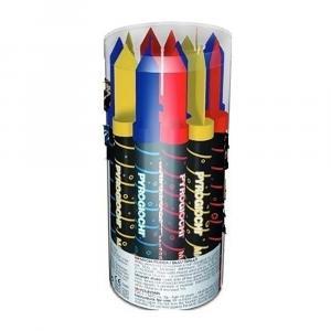 Candela fontana pirotecnica da interno  multicolor, blu, giallo e rosso, categoria f1. 15pz