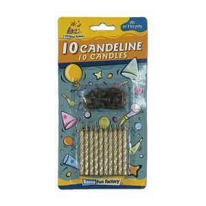 Candeline oro 24 conf. da 10 pz