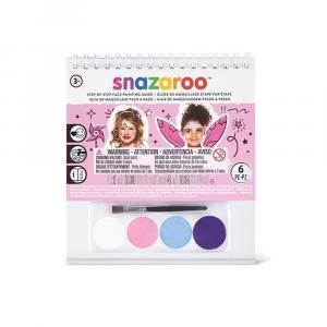 Kit libretto ragazze  con colori viso assortiti. 1kit.