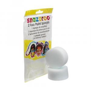 Blister con 2 spugne per trucco viso o corpo . 1pz