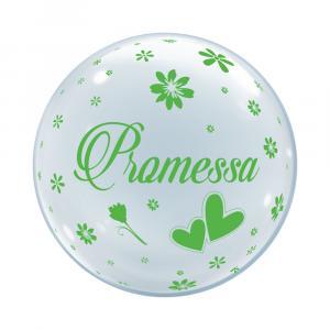 Deco b-loon 36" promessa  stampa verde 1 pz 983370