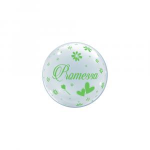 Deco b-loon 10" promessa  stampa verde 5 pz 983370