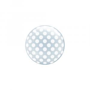 Deco b-loon 10" pois  stampa bianca 5 pz