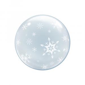 Deco b-loon stampa fiocchi di neve 24" 1pz