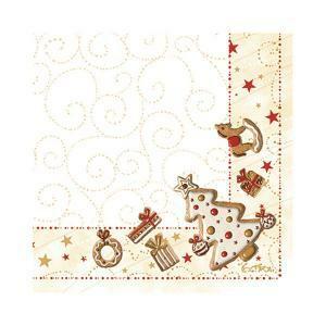 Tovaglioli 33x33 3v x-mas gingerbread