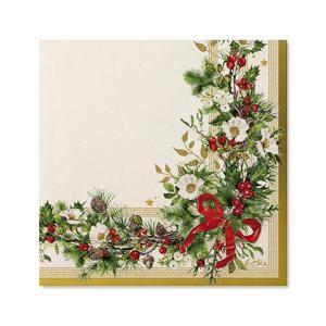 Tovaglioli 33x33 3v x-mas garland