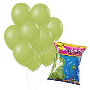 Palloncini verde oliva pastello g90 10"-26cm. 100pz