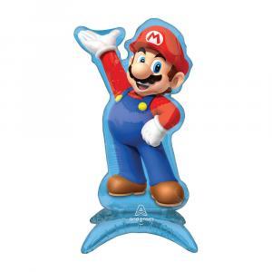 Palloncino  sagoma super mario airloonz 23"-59cm. 1pz