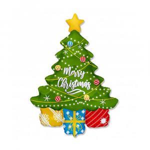 Palloncino  albero di natale merry xmas 43"-109cm. 1pz