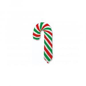 Palloncini  candy cane verde rosso bianco 12"-30cm. 5pz