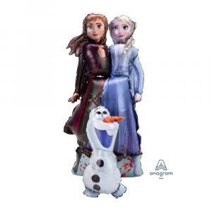 Palloncino  frozen 2 elsa, anna e olaf  airwalker 27"x58". 1pz