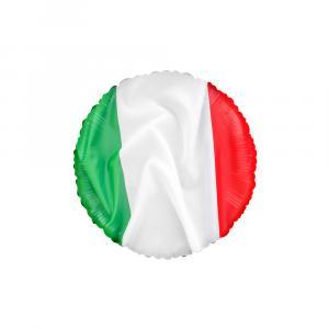 Palloncino  bandiera tricolore italia tondo 18"-45cm. 1pz