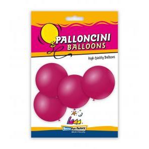 Blister 5pz palloncini pastello 15" - 38cm fucsia 07