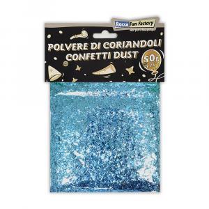 Polvere di coriandoli celeste scuro 50g - 1,75oz. 1 bustina da 50g.