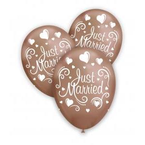 Pall. titanio 12" rame 104 st. bianca globo just married