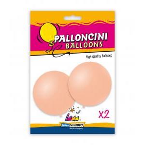 Blister 2pz palloncini pastello 33" - 83cm cipria 69