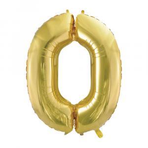 Palloncino  numero 0 champagne con valvola 40"-101cm. 1pz