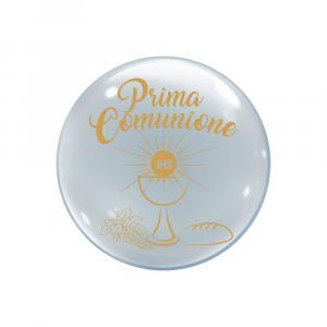 Deco b-loon 24" prima comunione stampa oro 1 pz