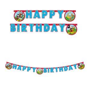 Festone happy birthday topolino rock the house next generation da 2m, 1pz.