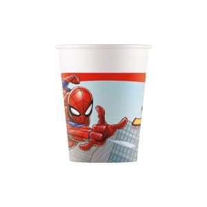 Bicchieri spiderman crime next generation 200ml, 8pz.