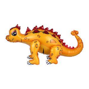 Palloncino  4d dinosauro stegosauro divertente giallo 29"-73cm. 1pz